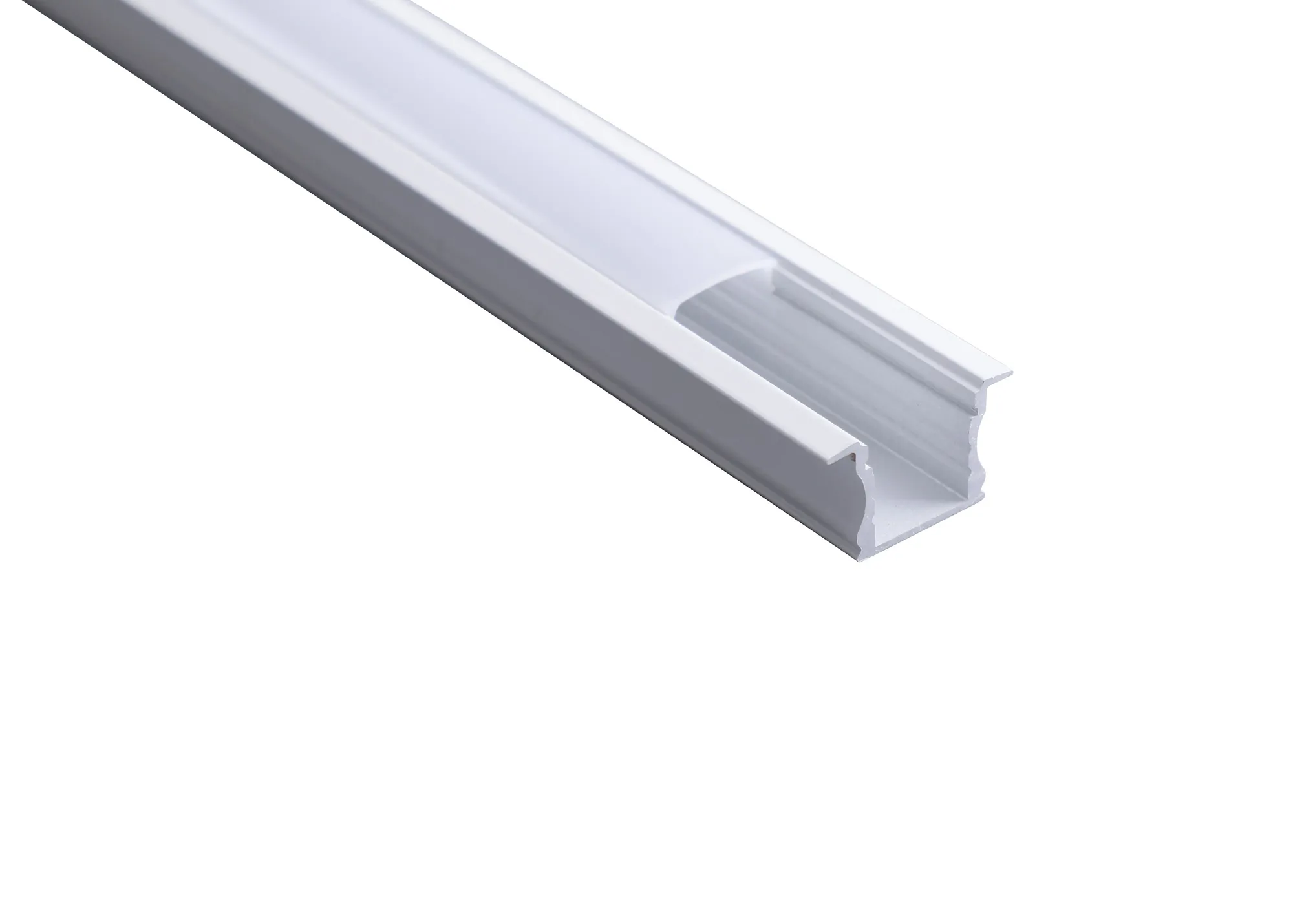 Tiras 2m, 17 x 15.3mm White Recessed Aluminium Profile With Diffuser And Accessories M7407  Mantra Fusion Tiras LED Profile